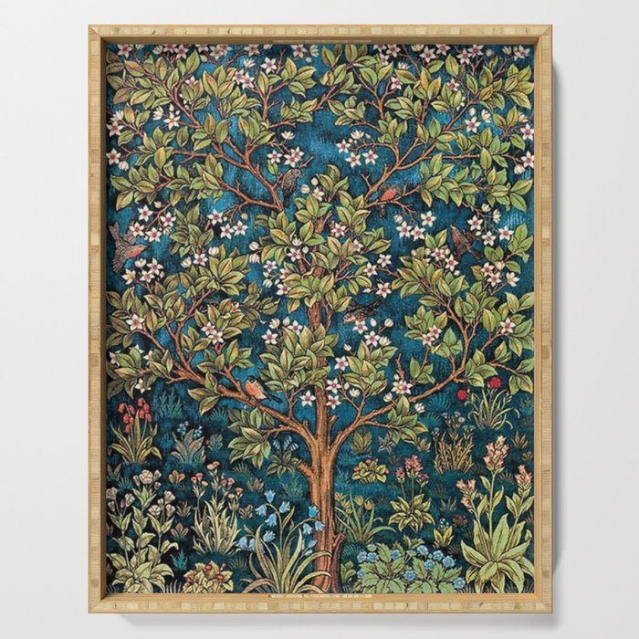 William Morris Tree Of Life, Morris floral,No, 1. Serving Tray Gallery Image 1