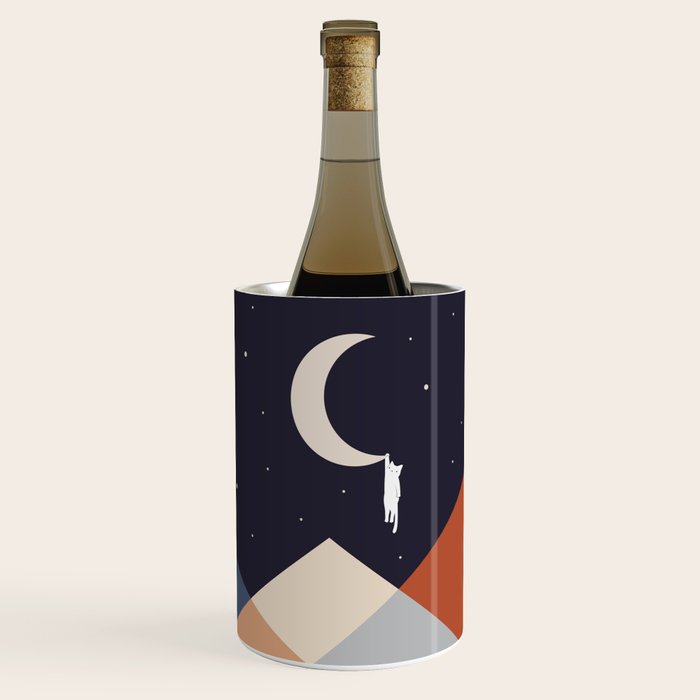 Cat Landscape 176 Hang on the Moon Wine Chiller Gallery Image 1