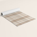 Plaid Prints, Brown and Beige Yoga Mat Gallery Image 2