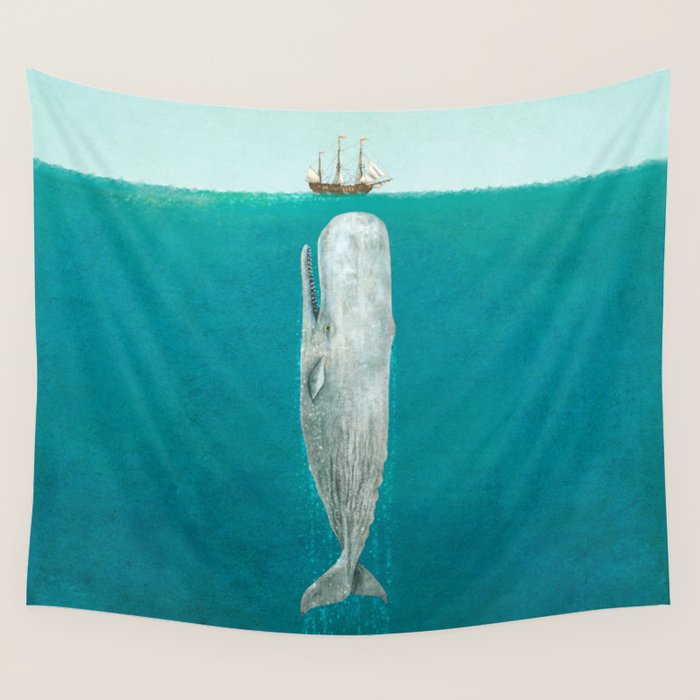 The Whale - Full Length  Wall Tapestry Gallery Image 4