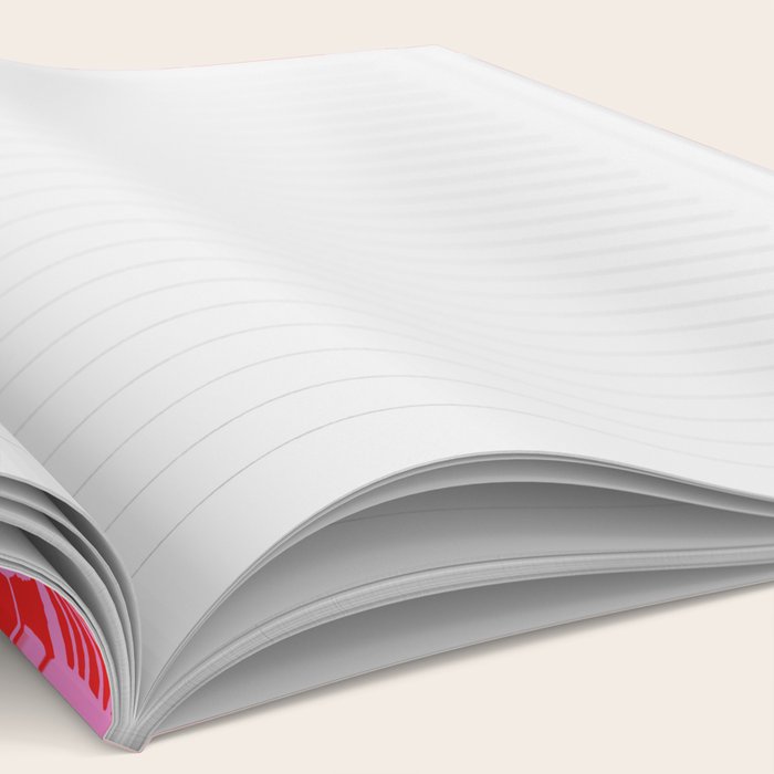 Pop Lobsters Preppy Pink and Red Pattern Notebook Gallery Image 2