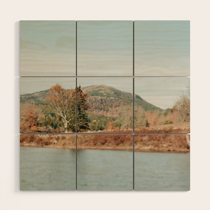 A Weekend in Autumn - travel photography Maine cottagecore landscape nature Wood Wall Art Gallery Image 1