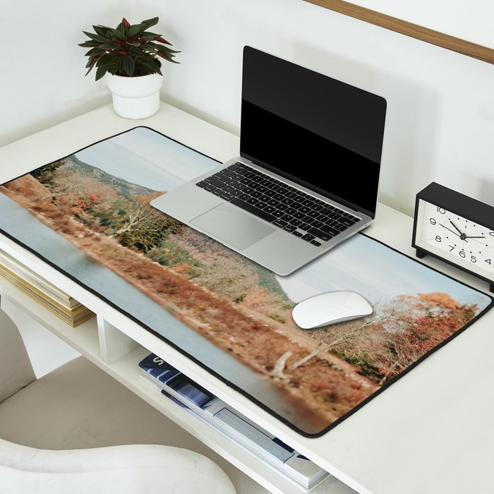 A Weekend in Autumn - travel photography Maine cottagecore landscape nature Desk Mat Gallery Image 2