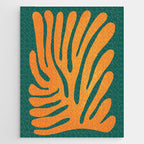 Pine Green & Tangerine: Matisse Paper Cutouts 01 Jigsaw Puzzle Gallery Image 1