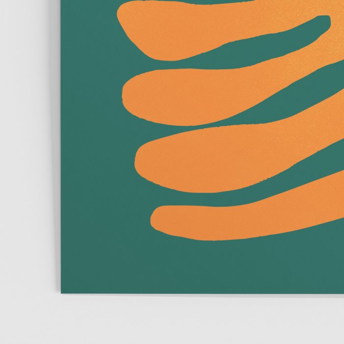 Pine Green & Tangerine: Matisse Paper Cutouts 01 Poster Gallery Image 3