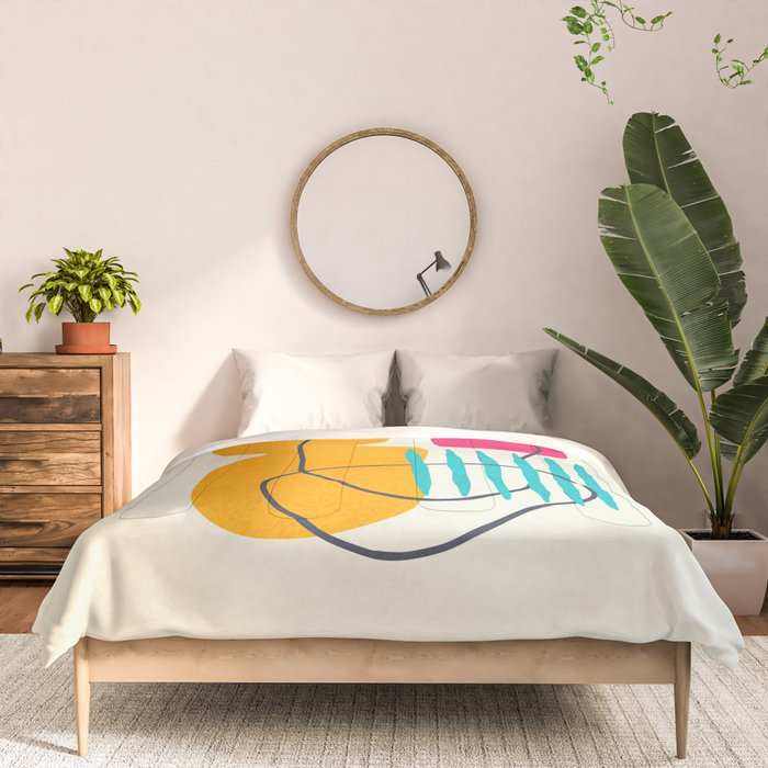 Mid Century Abstraction Comforter Gallery Image 3