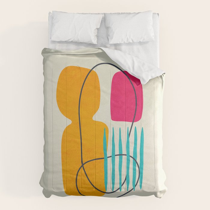 Mid Century Abstraction Comforter Gallery Image 6
