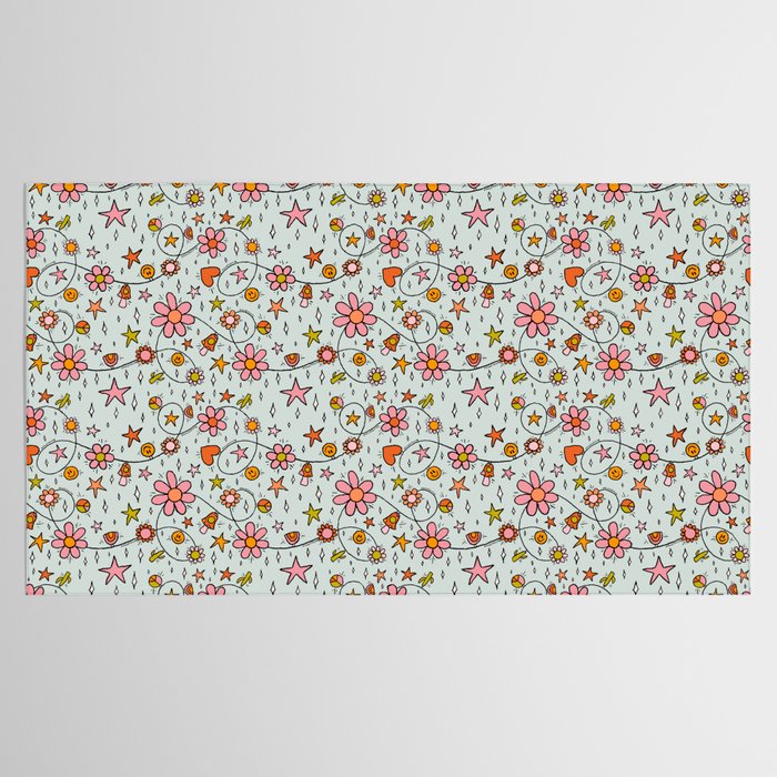 Alternative Christmas Lights Print Tablecloth Gallery Image 2