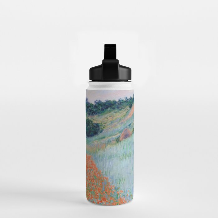 Poppy Field in a Hollow near Giverny Claude Monet Water Bottle Gallery Image 2