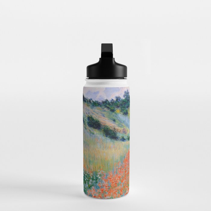 Poppy Field in a Hollow near Giverny Claude Monet Water Bottle Gallery Image 3