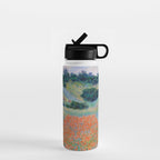 Poppy Field in a Hollow near Giverny Claude Monet Water Bottle Gallery Image 1