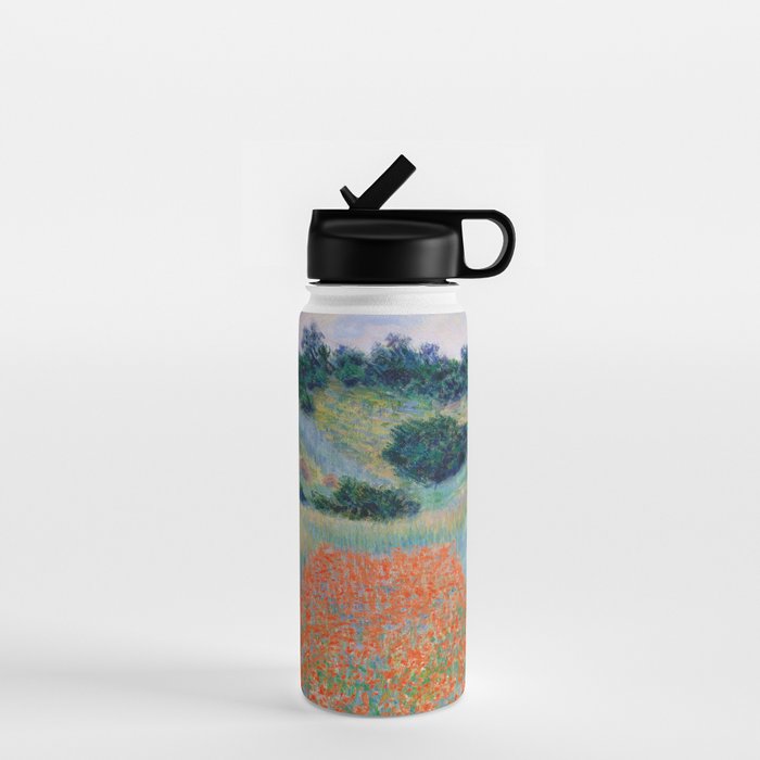 Poppy Field in a Hollow near Giverny Claude Monet Water Bottle Gallery Image 1