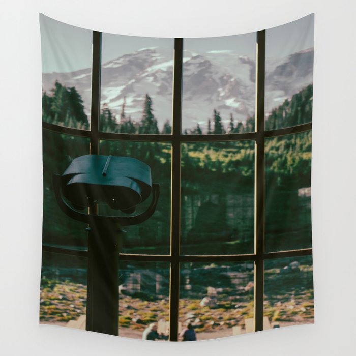 Looking At Rainier Wall Tapestry Gallery Image 4