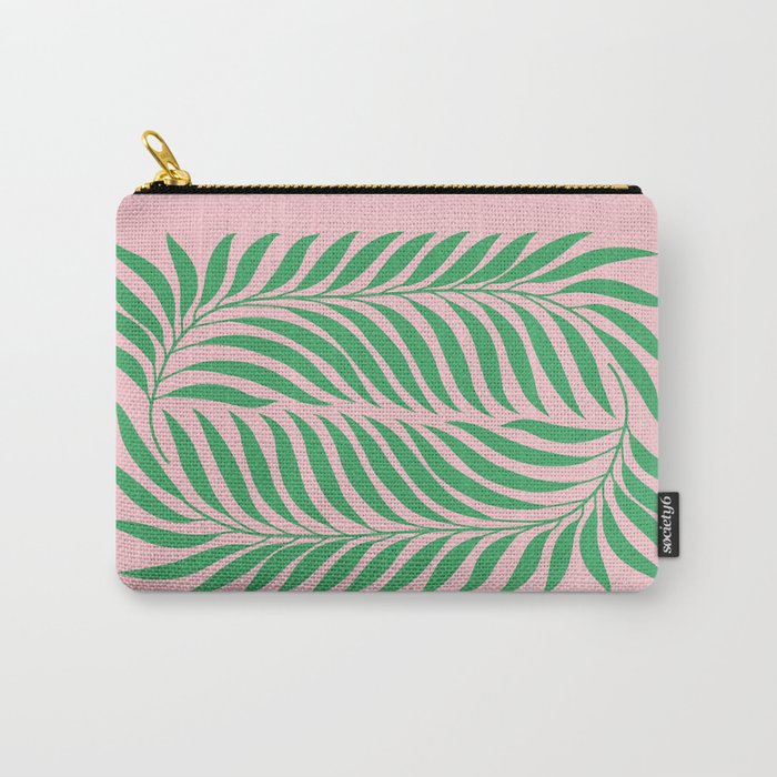 Two Ferns: Azalea & Ocean Green Carry All Pouch Gallery Image 1