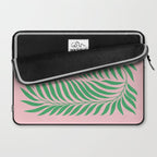 Two Ferns: Azalea & Ocean Green Laptop Sleeve Gallery Image 2