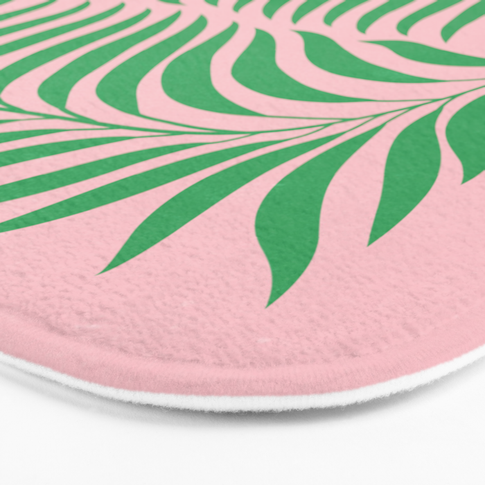 Two Ferns: Azalea & Ocean Green Bath Mat Gallery Image 3