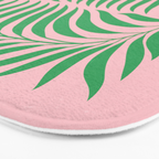 Two Ferns: Azalea & Ocean Green Bath Mat Gallery Image 3