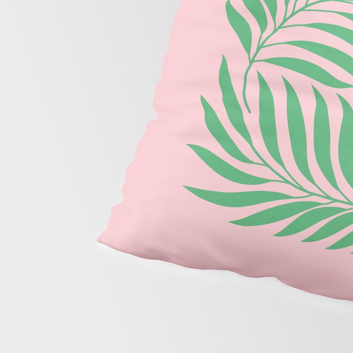Two Ferns: Azalea & Ocean Green Pillow Sham Gallery Image 4