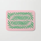 Two Ferns: Azalea & Ocean Green Bath Mat Gallery Image 1