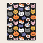 Funny cat animal cartoon art pattern Notebook Gallery Image 4
