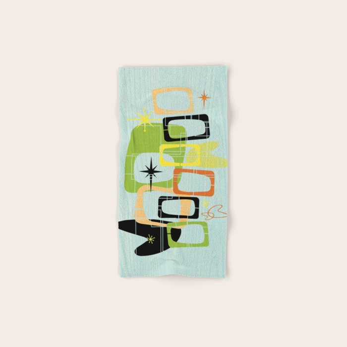 Mid Century Modern Babe Bath Towel Gallery Image 1