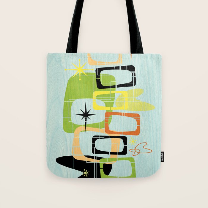 Mid Century Modern Babe Tote Bag Gallery Image 1