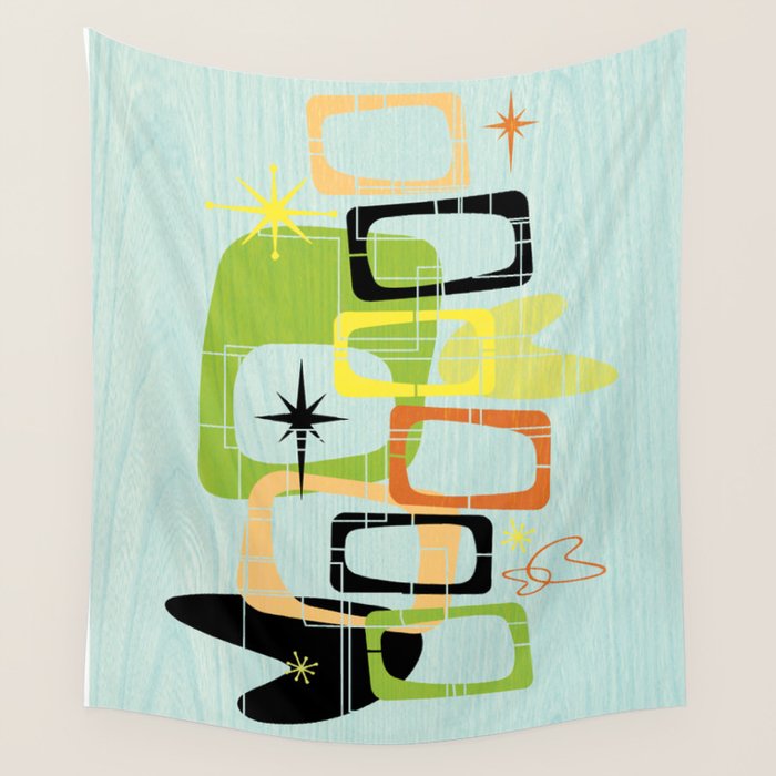 Mid Century Modern Babe Wall Tapestry Gallery Image 4