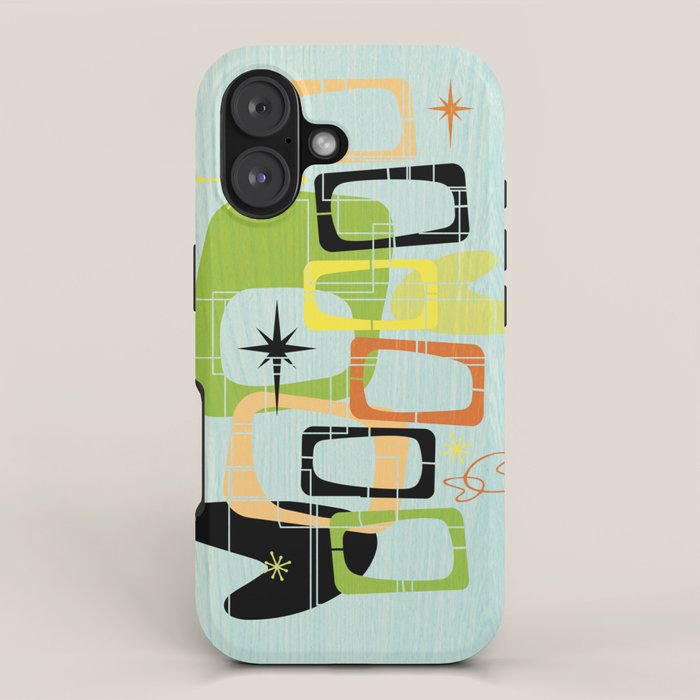 Mid Century Modern Babe iPhone Case Gallery Image 1