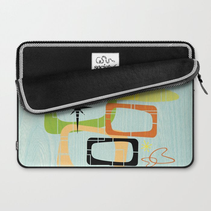 Mid Century Modern Babe Laptop Sleeve Gallery Image 2