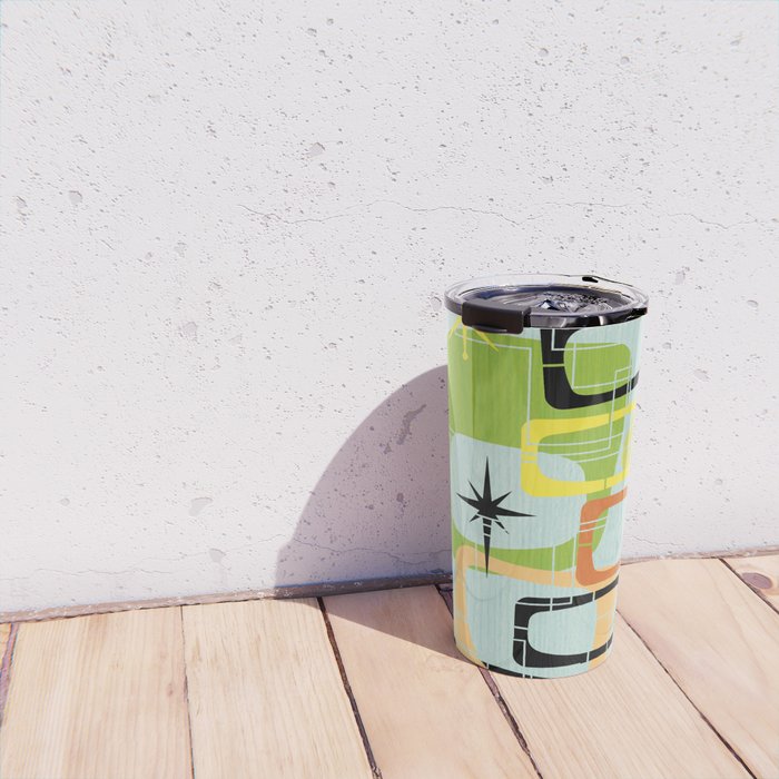 Mid Century Modern Babe Travel Mug Gallery Image 4