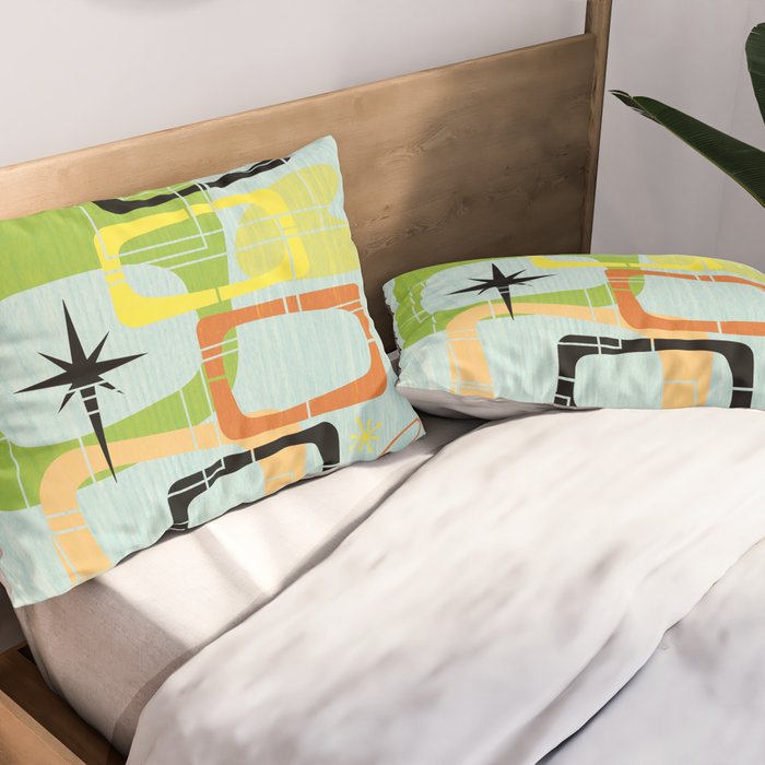 Mid Century Modern Babe Pillow Sham Gallery Image 2