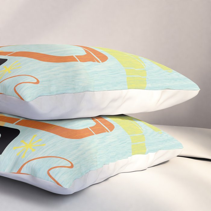 Mid Century Modern Babe Pillow Sham Gallery Image 3