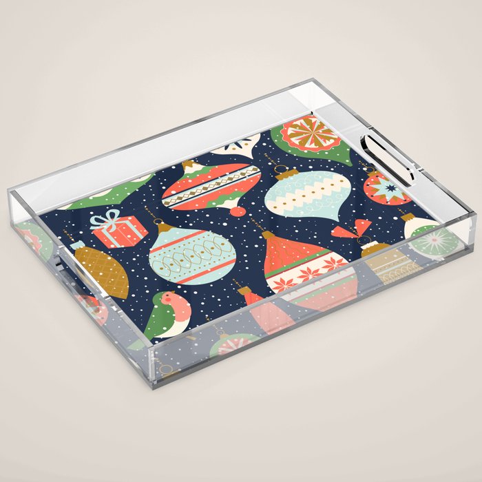 Merry Christmas Decor Acrylic Tray Gallery Image 1