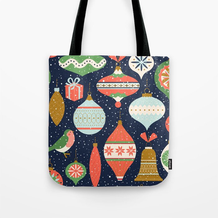 Merry Christmas Decor Tote Bag Gallery Image 1