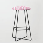 Wavy Stripes XXXI - Pastel Pink  Stool Gallery Image 1