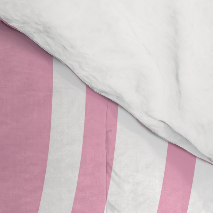 Wavy Stripes XXXI - Pastel Pink  Comforter Gallery Image 4
