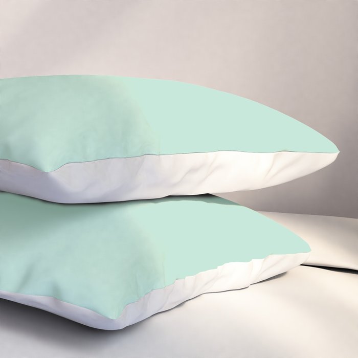 Bubble Gum Sneaky Sloth in Green Pillow Sham Gallery Image 3