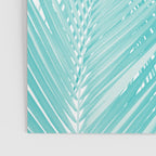 Soft Turquoise Palm Leaves Dream - Cali Summer Vibes #3 #tropical #decor #art Poster Gallery Image 3
