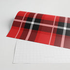Red + Black Plaid Wrapping Paper Gallery Image 2