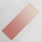 Ombre Pink Coral Yoga Mat Gallery Image 1