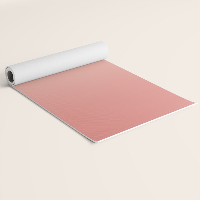 Ombre Pink Coral Yoga Mat Gallery Image 2