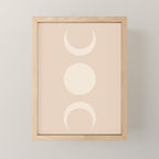 Moon Shapes Minimalism - Ethereal Light Mini Art Print Gallery Image 1