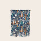 Tiger Toile on Navy Wall Hanging Gallery Image 1
