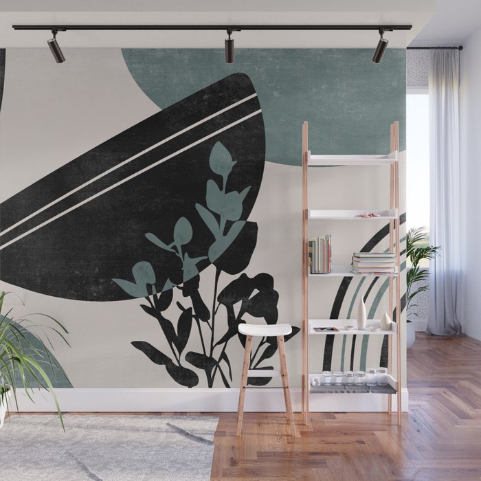 Eucalyptus Boho Botanical Wall Mural Gallery Image 1