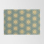 Boho Summer Sun Pattern XVI Neutral Earthy Sage Yellow Rug Gallery Image 2