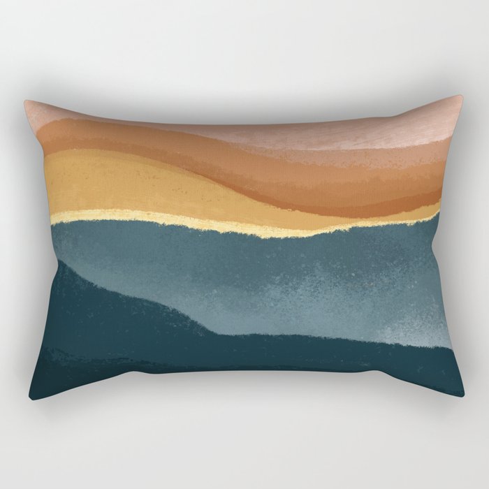 Calming Waves Rectangular Pillow Gallery Image 1