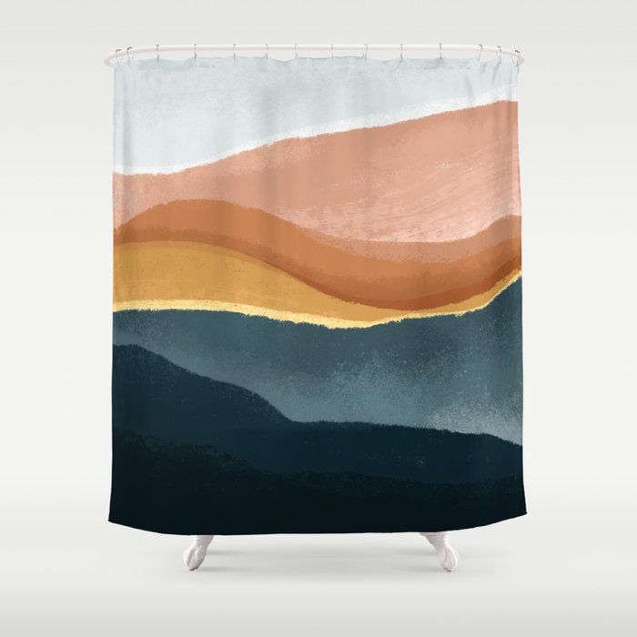 Calming Waves Shower Curtain Gallery Image 1