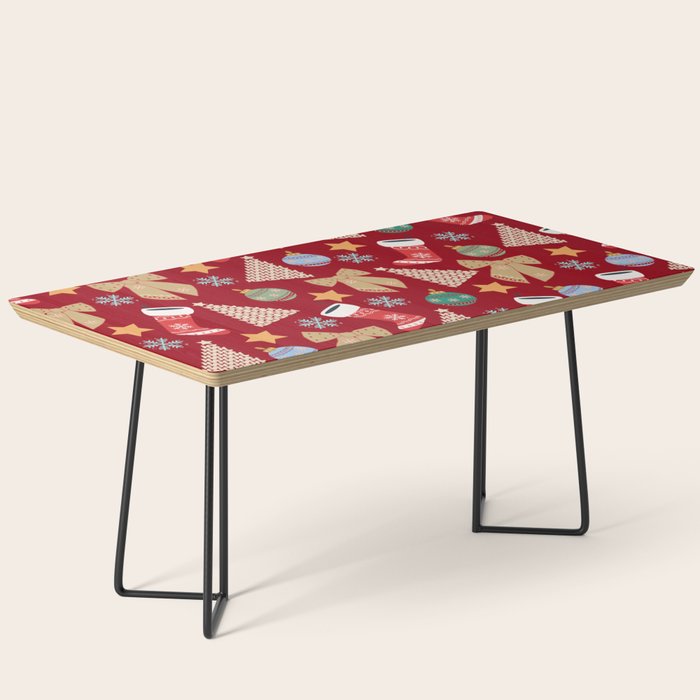 Cute Christmas Red Coffee Table Gallery Image 1