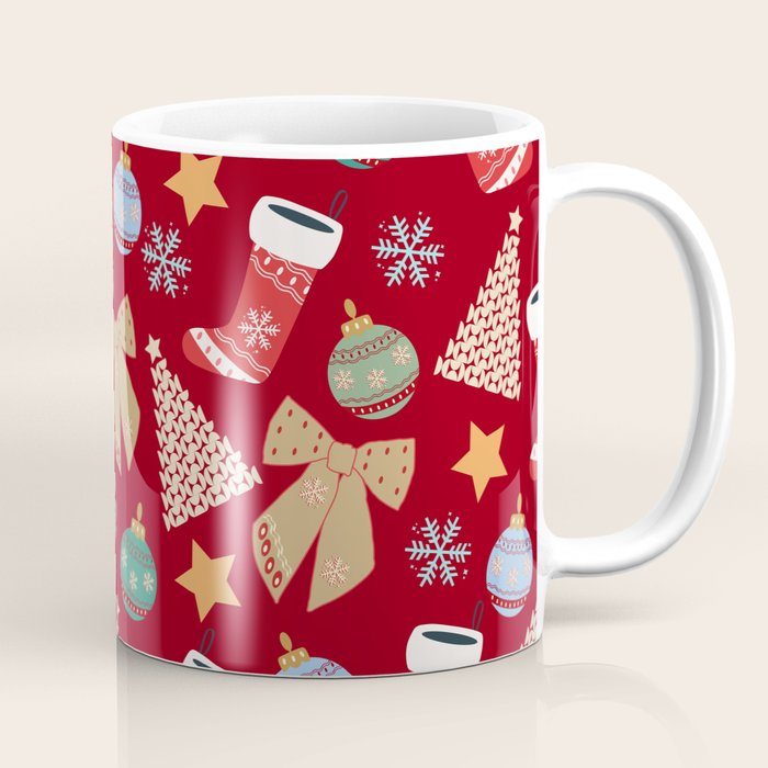 Cute Christmas Red Coffee Mug Gallery Image 1