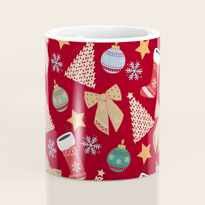 Cute Christmas Red Coffee Mug Gallery Image 4